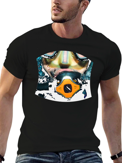 Diver Graphic Black T-Shirt