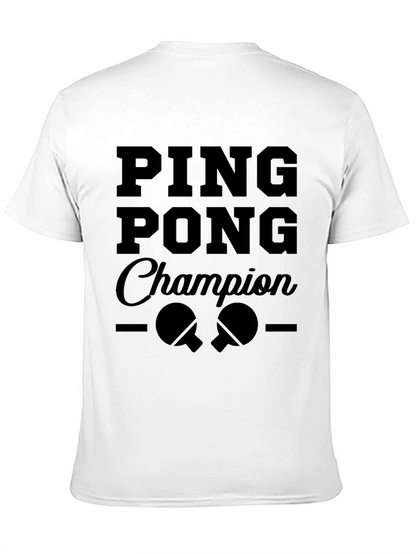 Ping Pong Champion Graphic Tee - Black T-Shirt
