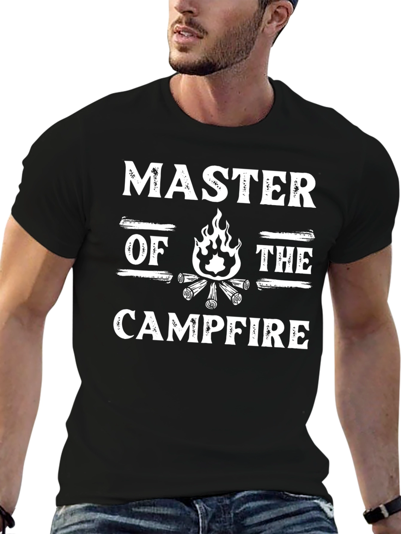 Master of The Campfire Graphic Tee - Black T-Shirt