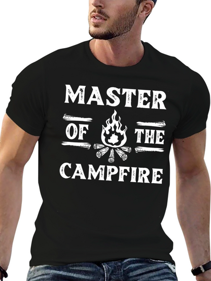 Master of The Campfire Graphic Tee - Black T-Shirt