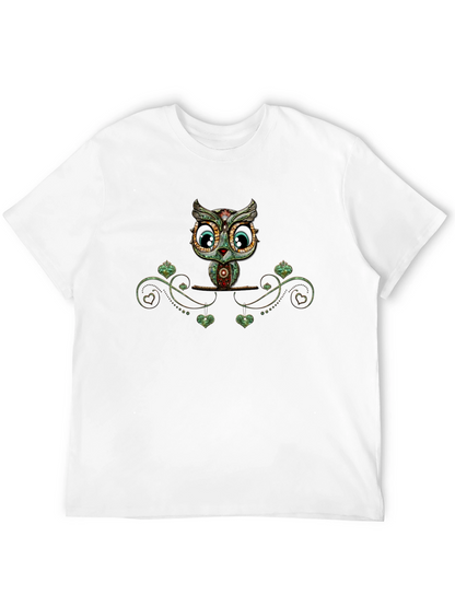 Owl Graphic Print T-Shirt - Unique Design