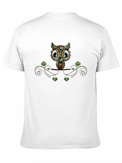 Owl Graphic Print T-Shirt - Unique Design