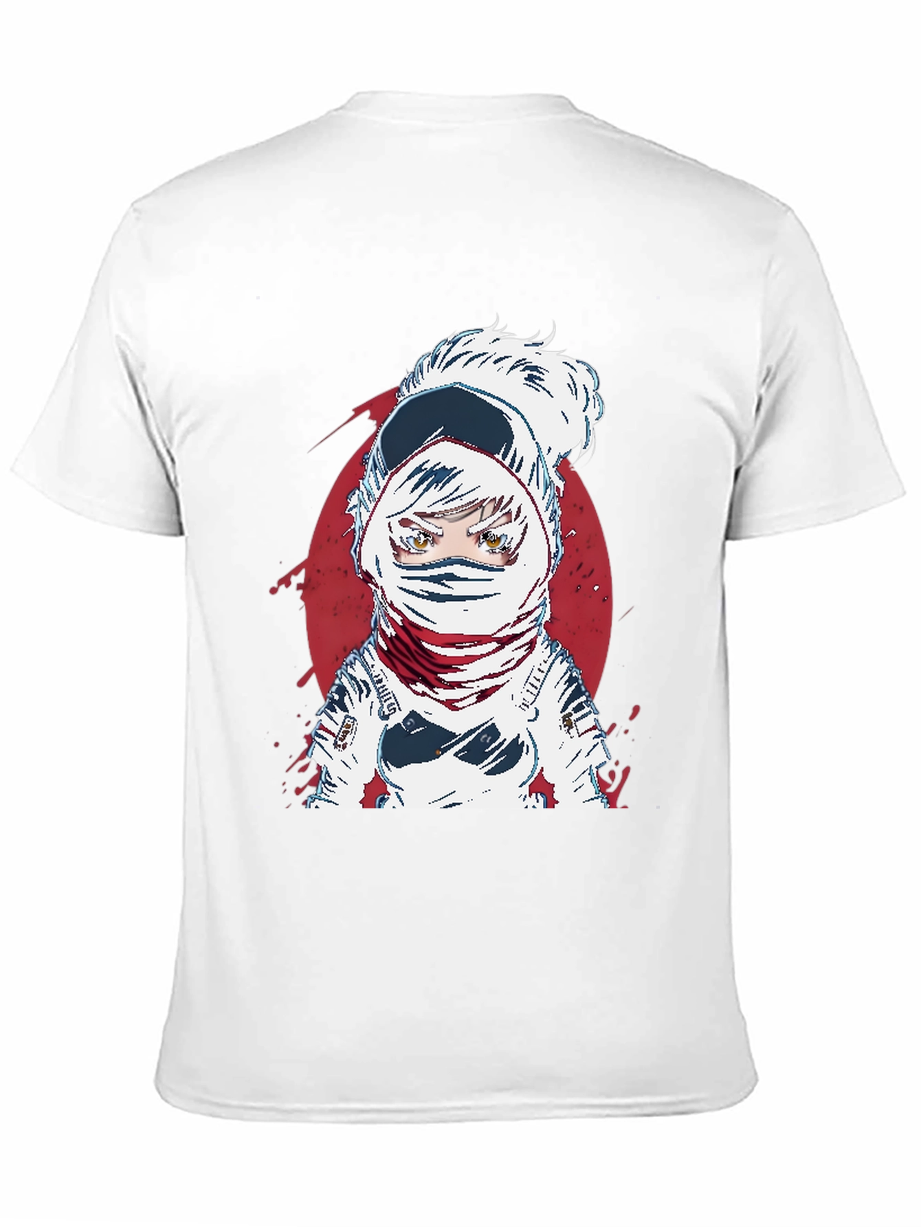 Astronaut Anime Graphic Tee - Cool Space Design