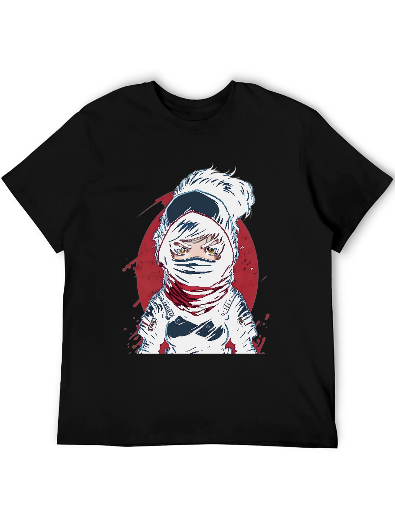 Astronaut Anime Graphic Tee - Cool Space Design
