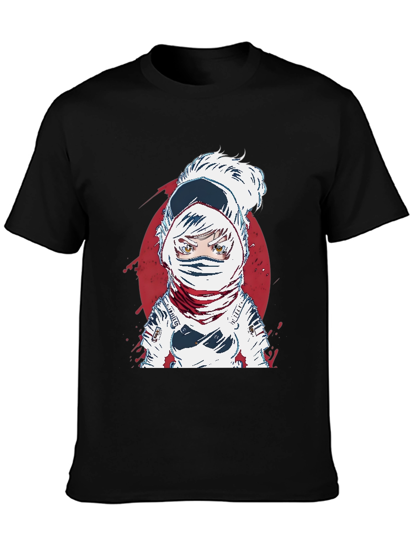 Astronaut Anime Graphic Tee - Cool Space Design