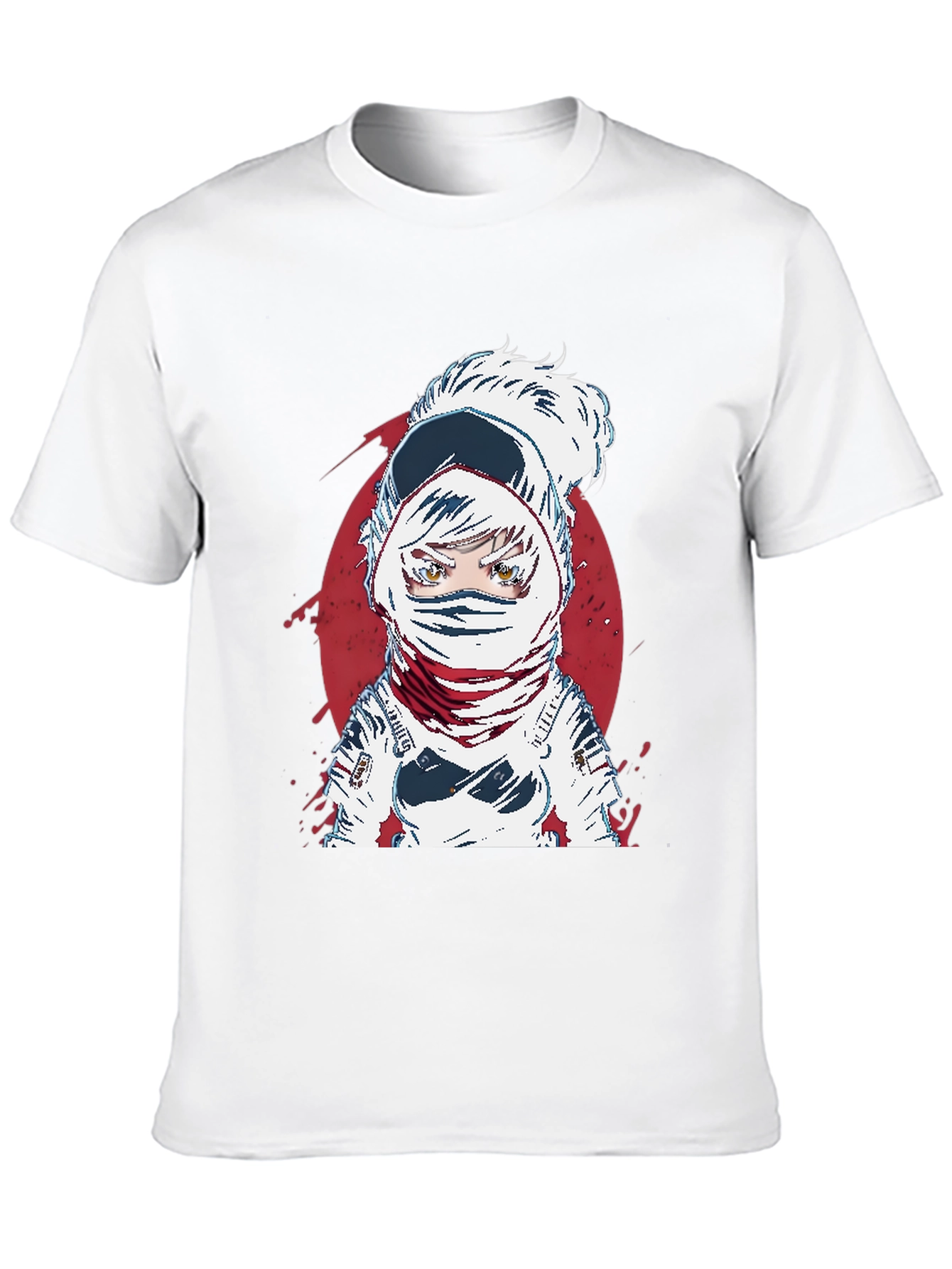 Astronaut Anime Graphic Tee - Cool Space Design