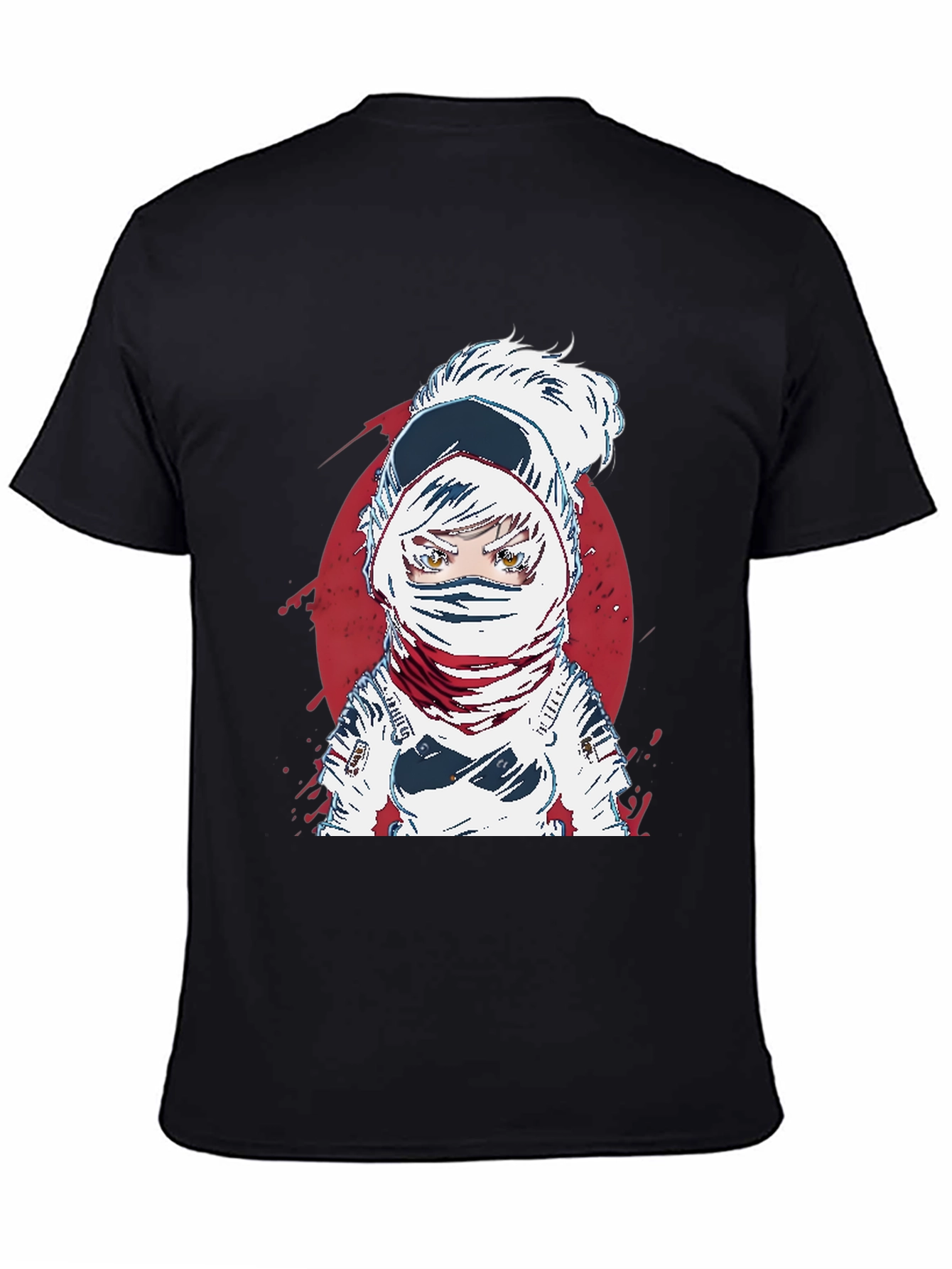 Astronaut Anime Graphic Tee - Cool Space Design