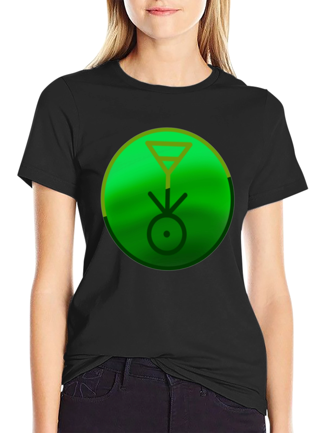 Symbolic Green Graphic Tee - Stylish & Unique