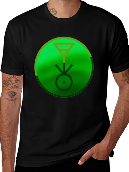 Symbolic Green Graphic Tee - Stylish & Unique