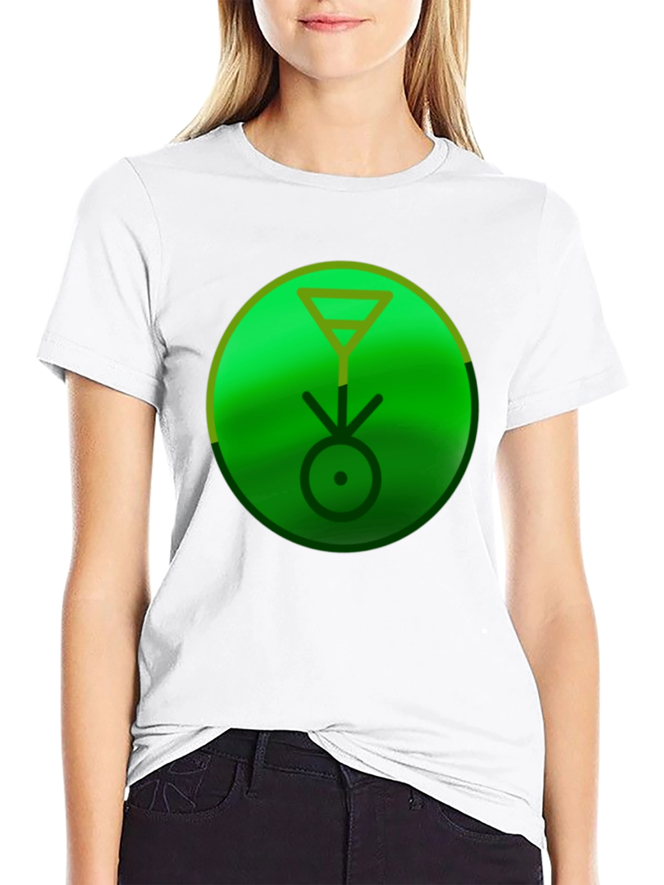 Symbolic Green Graphic Tee - Stylish & Unique