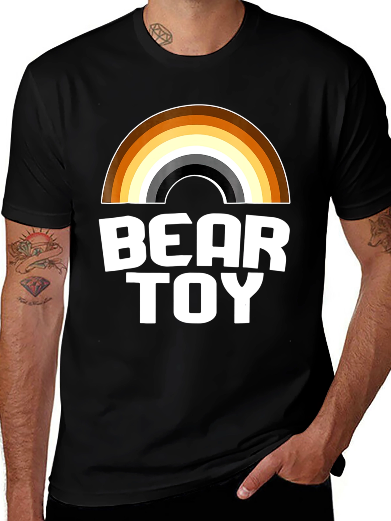 Bear Toy Rainbow T-Shirt - Graphic Tee
