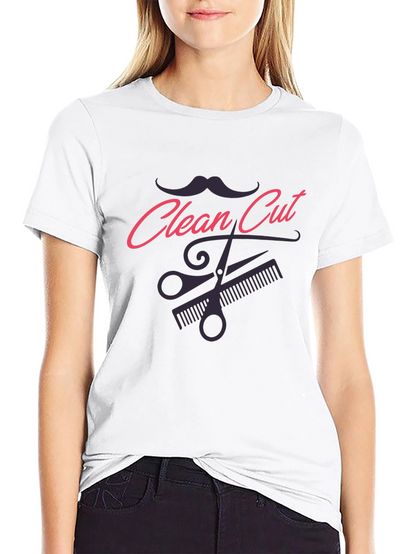 Clean Cut Barber T-Shirt - Stylish Salon Tee