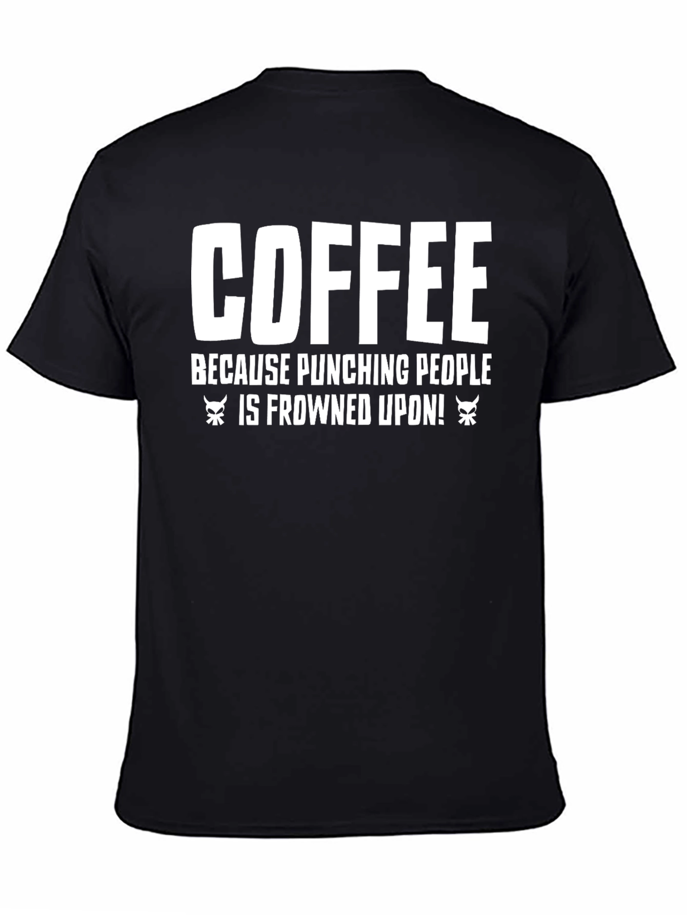 Coffee Punching People T-Shirt - Funny Sarcastic Tee