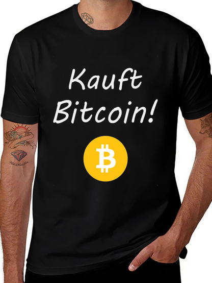 Kauft Bitcoin! Black Graphic Tee