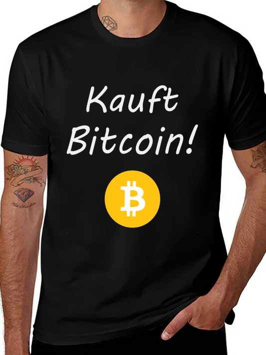 Kauft Bitcoin! Black Graphic Tee