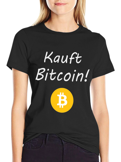 Kauft Bitcoin! Black Graphic Tee