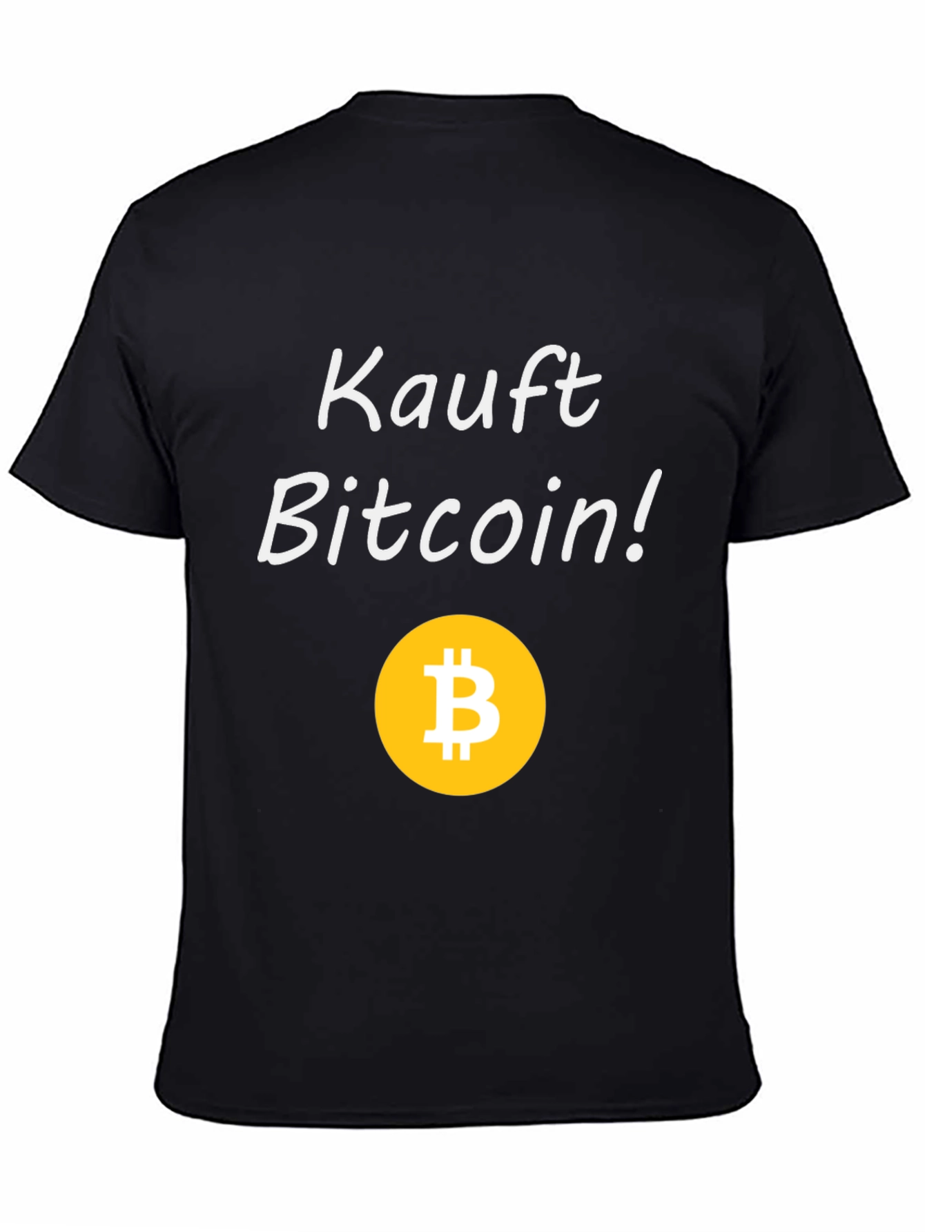 Kauft Bitcoin! Black Graphic Tee