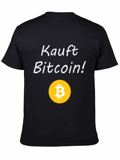Kauft Bitcoin! Black Graphic Tee