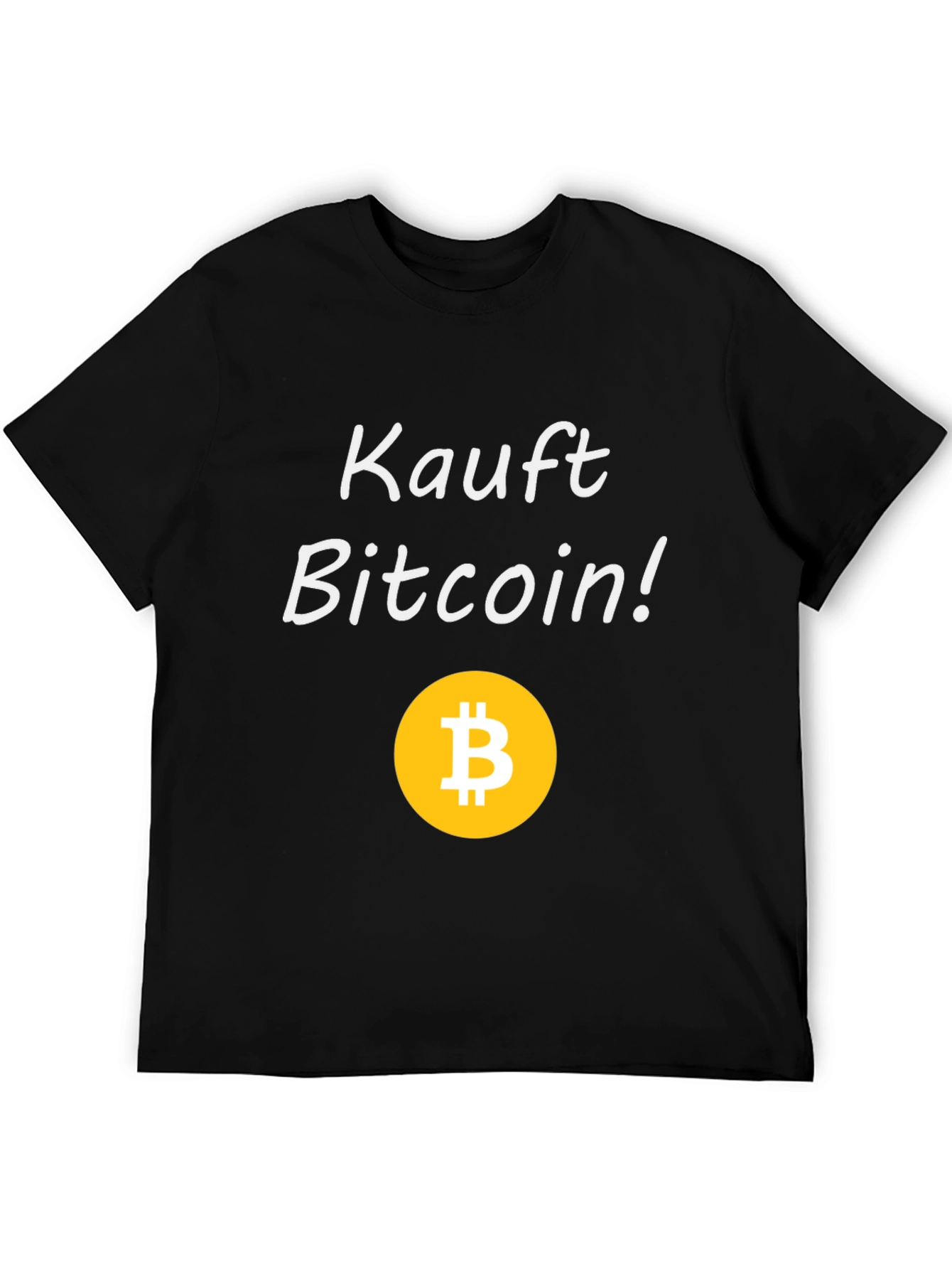 Kauft Bitcoin! Black Graphic Tee