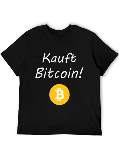 Kauft Bitcoin! Black Graphic Tee