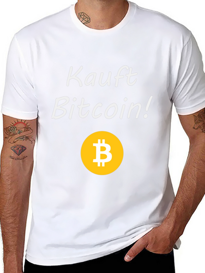 Kauft Bitcoin! Black Graphic Tee