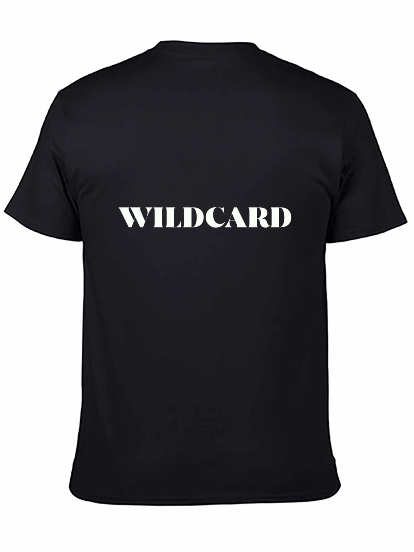 Wildcard Graphic Tee - Black Cotton Casual Wear
