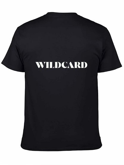 Wildcard Graphic Tee - Black Cotton Casual Wear