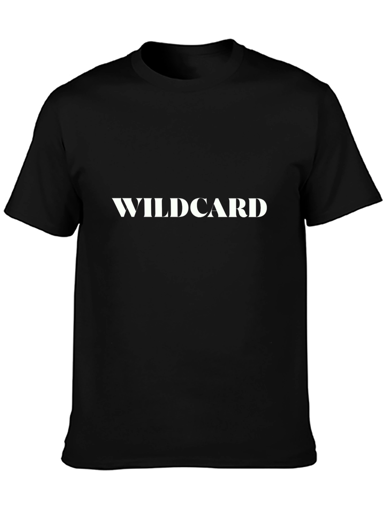 Wildcard Graphic Tee - Black Cotton Casual Wear