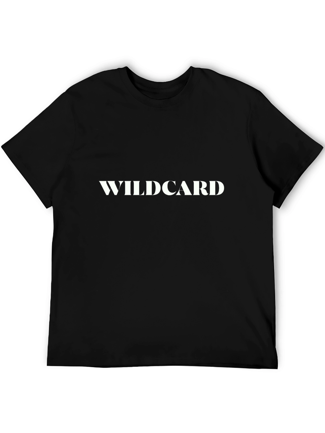 Wildcard Graphic Tee - Black Cotton Casual Wear