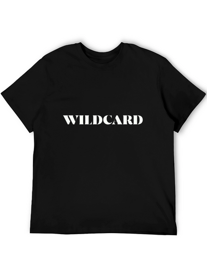 Wildcard Graphic Tee - Black Cotton Casual Wear