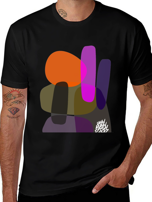 Abstract Shapes Graphic Print Tee