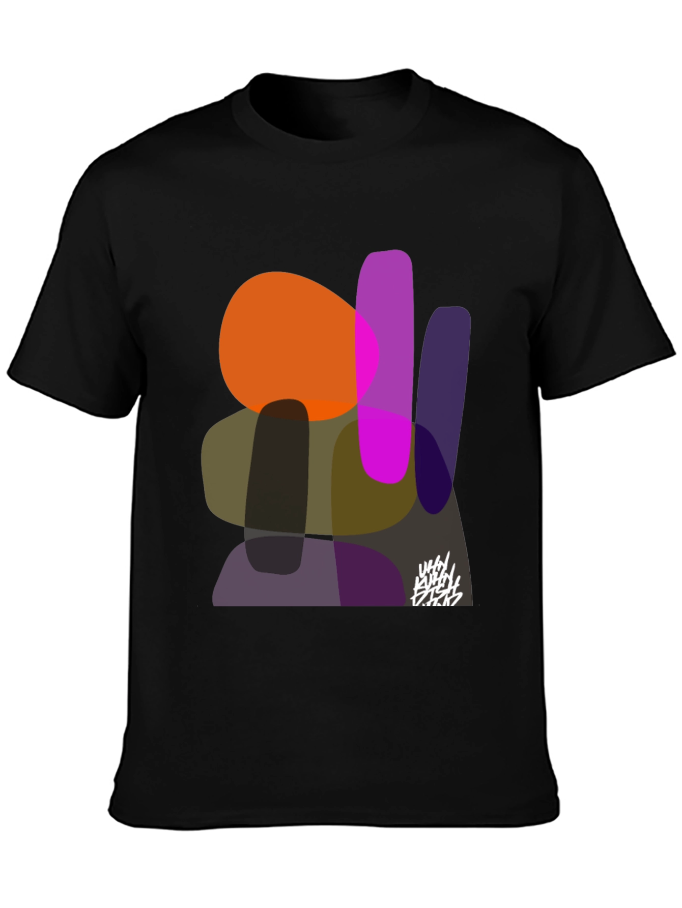Abstract Shapes Graphic Print Tee