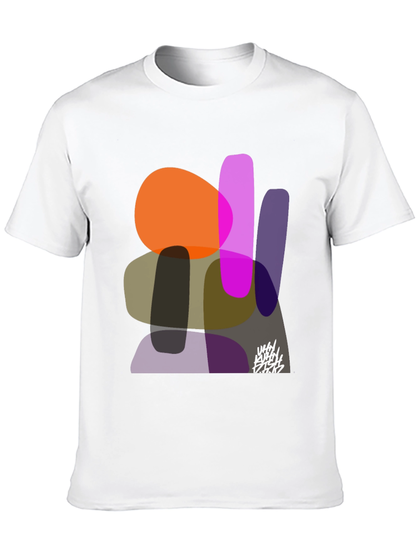 Abstract Shapes Graphic Print Tee