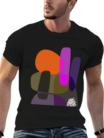 Abstract Shapes Graphic Print Tee