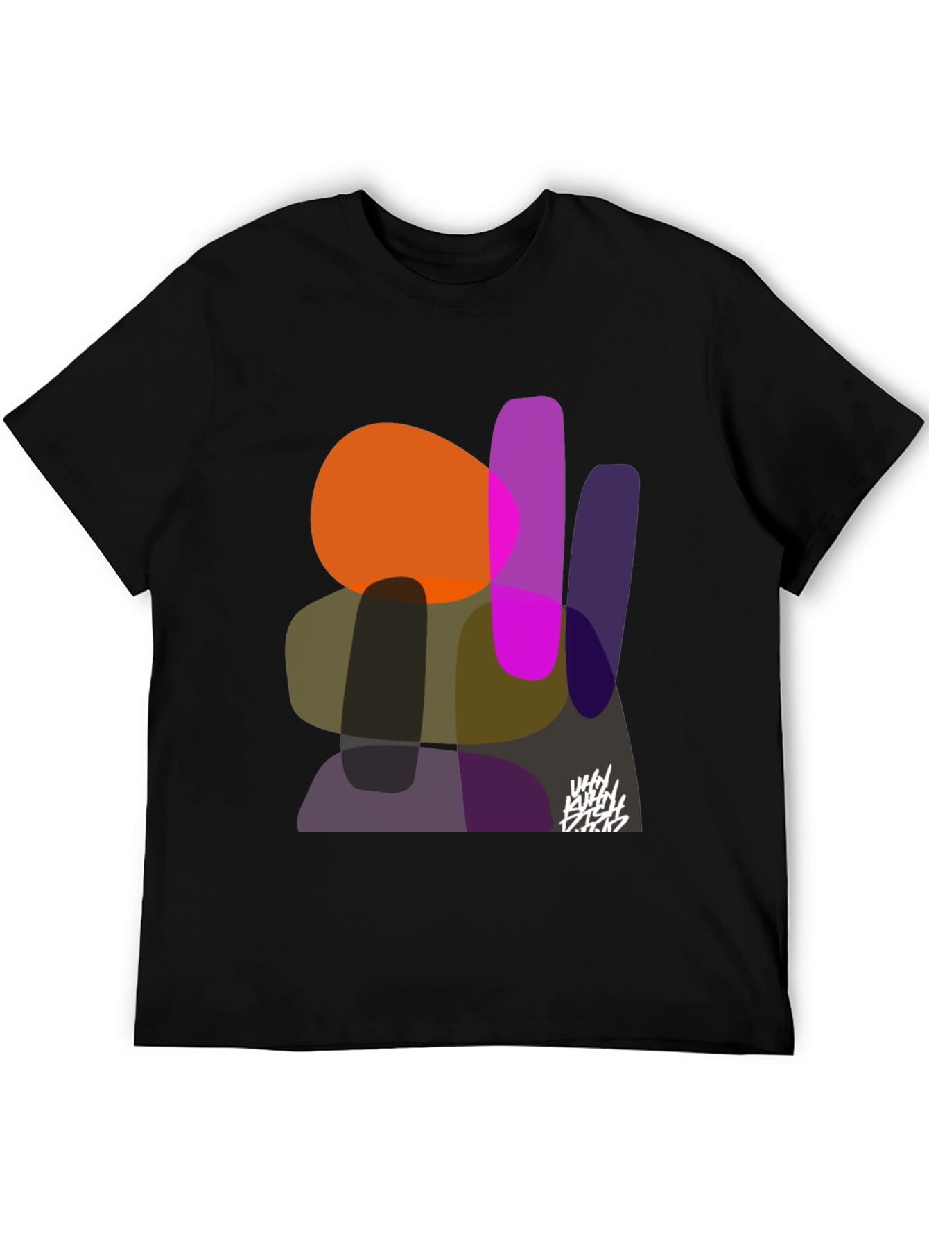 Abstract Shapes Graphic Print Tee