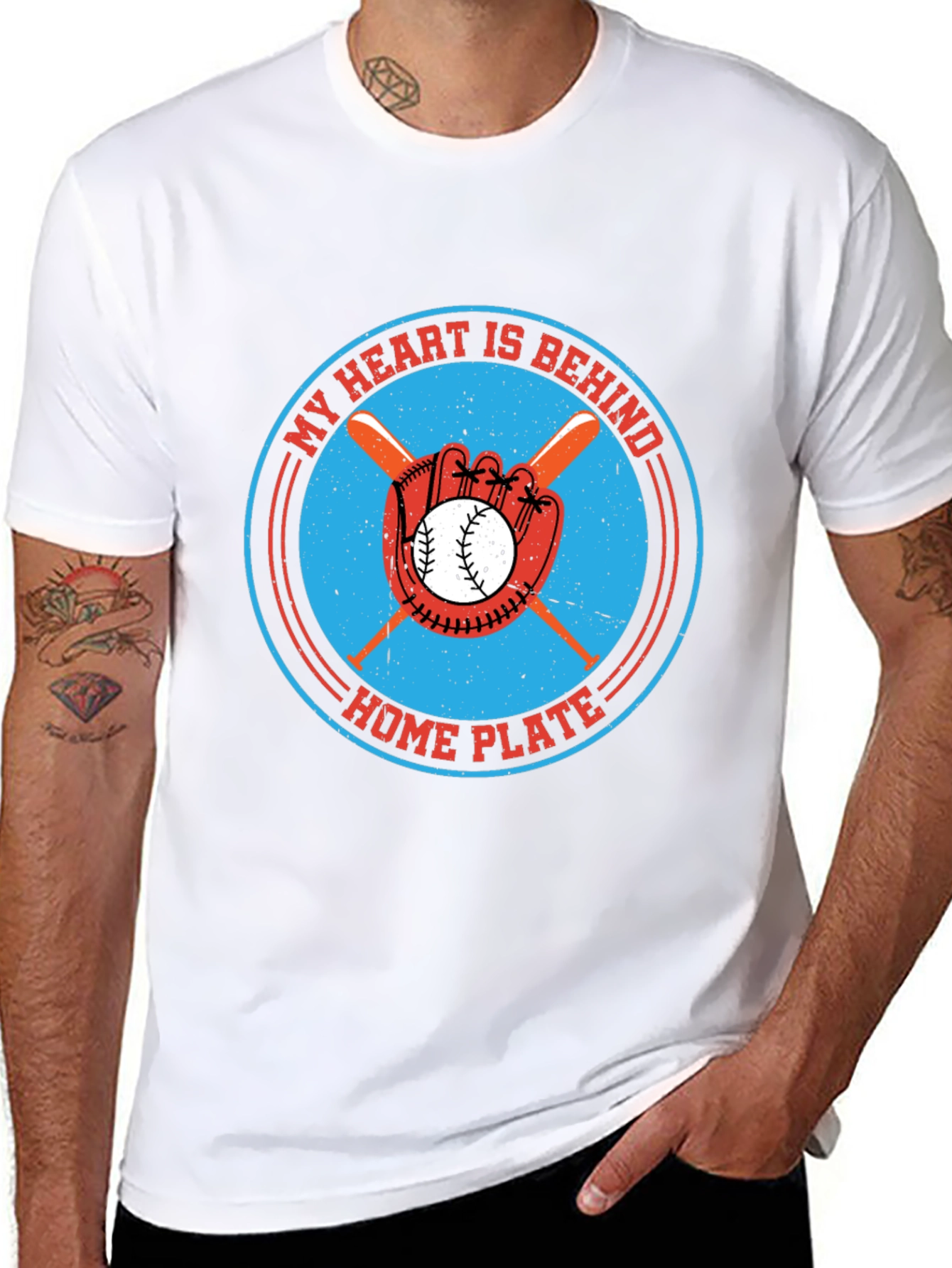 Baseball Heart T-Shirt - Home Plate