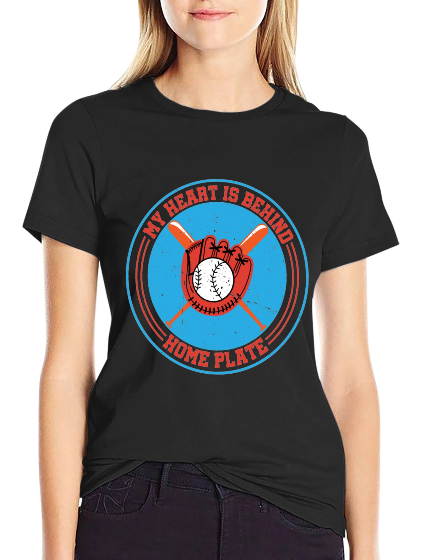 Baseball Heart T-Shirt - Home Plate