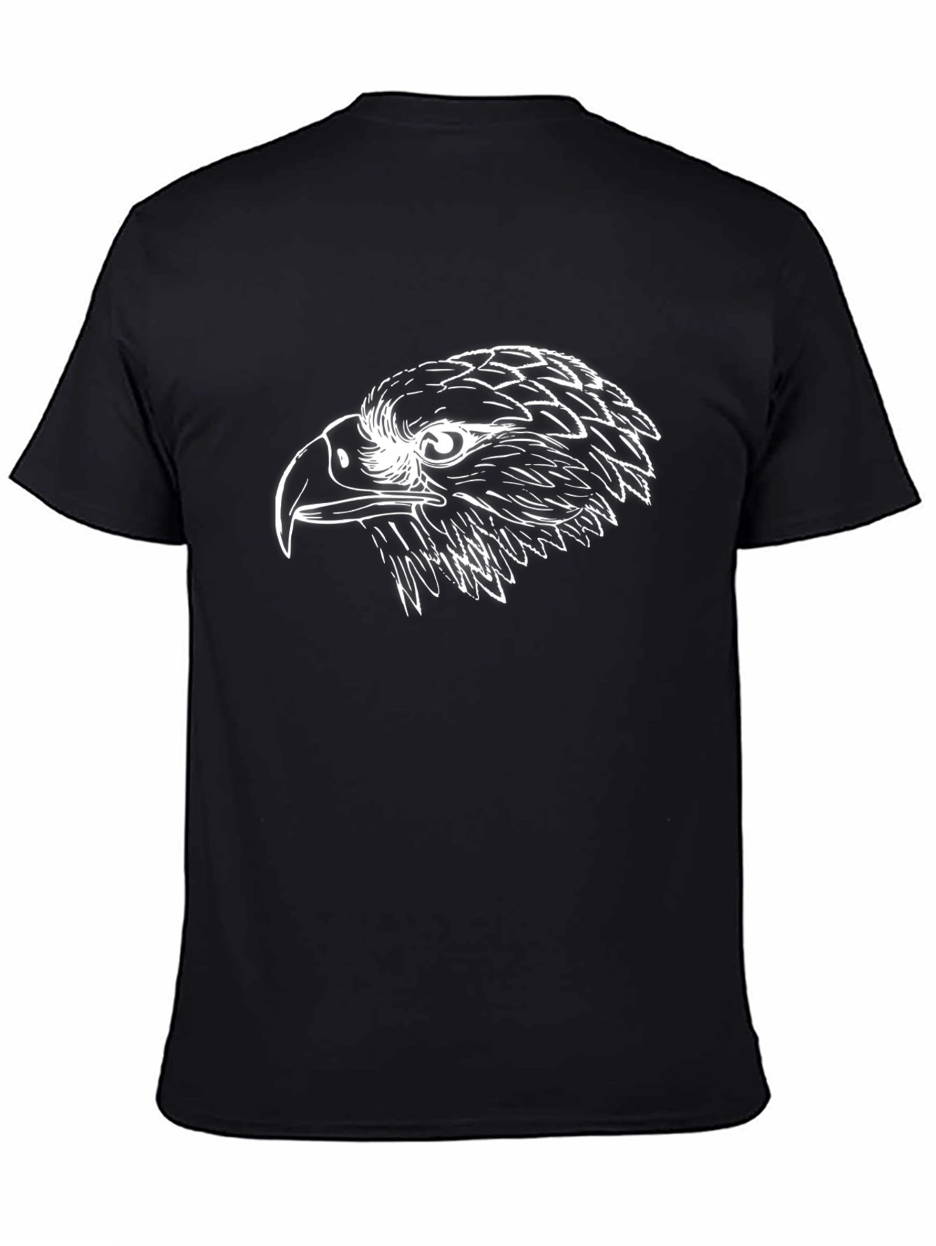 Mens Black Eagle Graphic T-Shirt