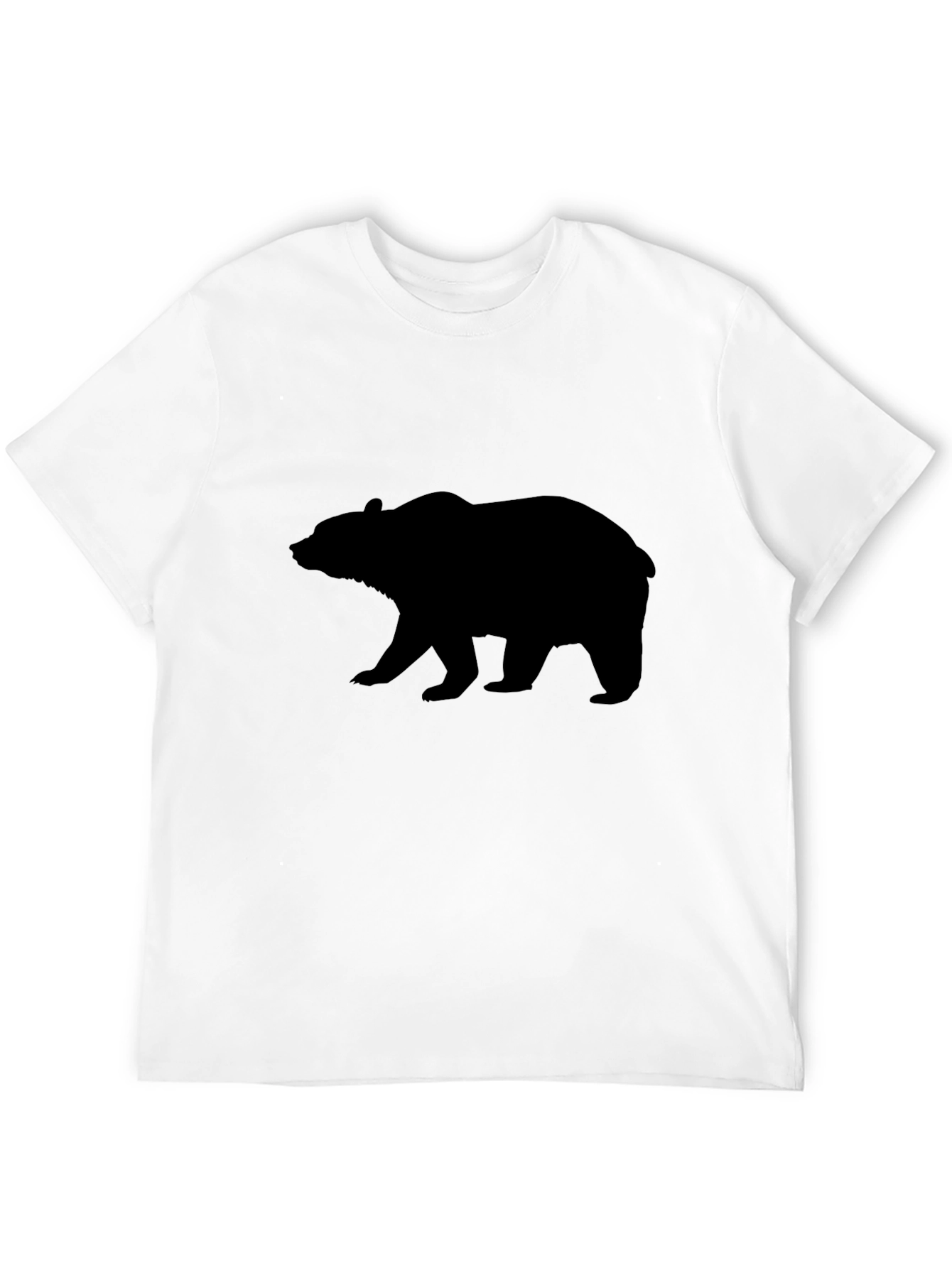 Bear Silhouette Black T-Shirt