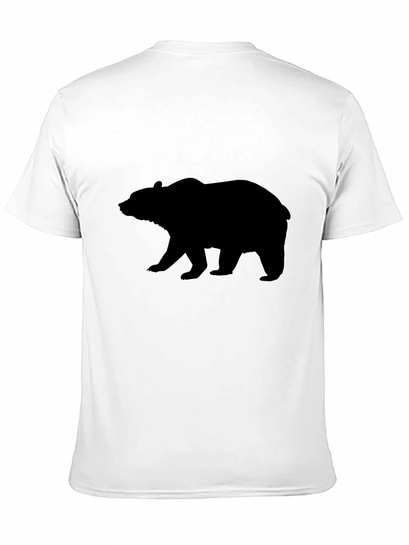 Bear Silhouette Black T-Shirt