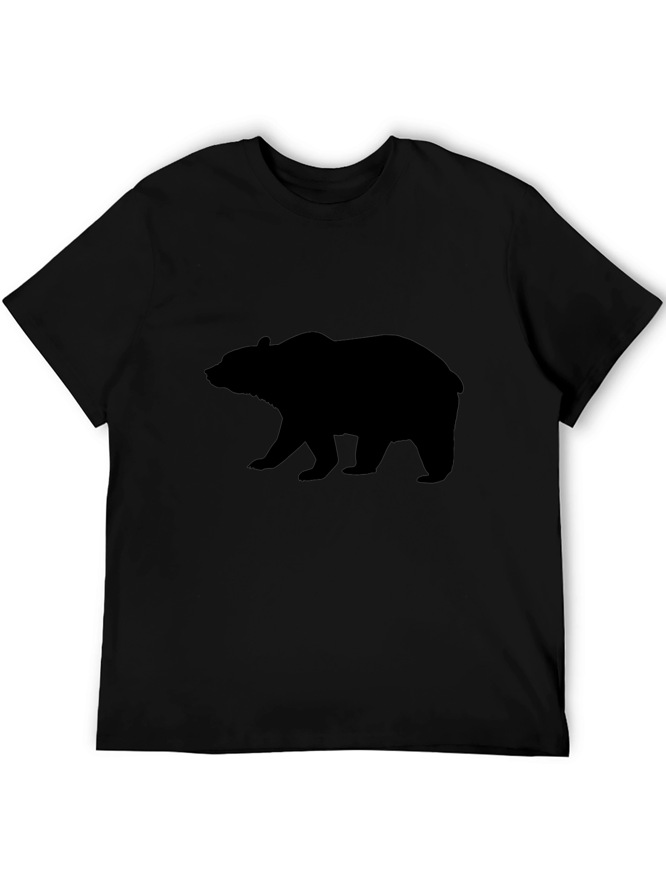 Bear Silhouette Black T-Shirt