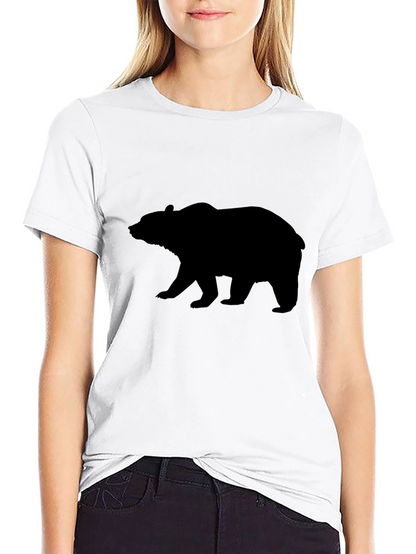 Bear Silhouette Black T-Shirt