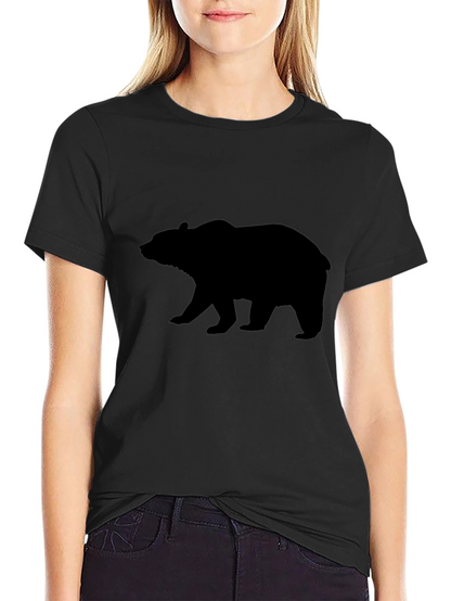 Bear Silhouette Black T-Shirt