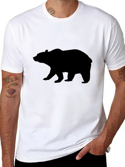 Bear Silhouette Black T-Shirt