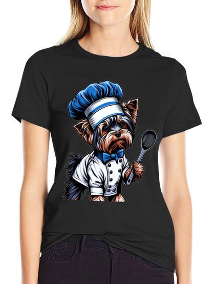 Dog Chef T-Shirt - Cute Cartoon Design