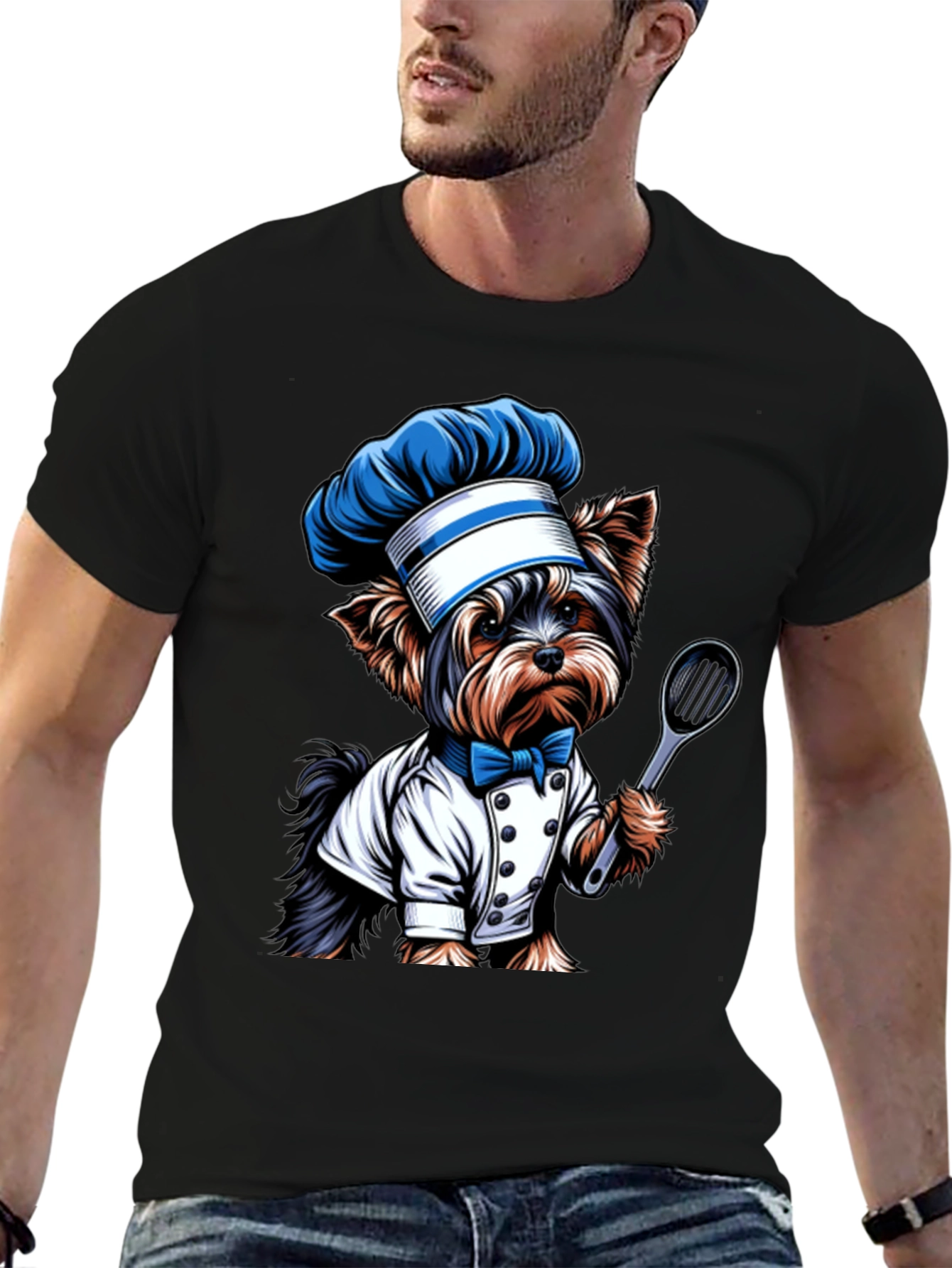 Dog Chef T-Shirt - Cute Cartoon Design