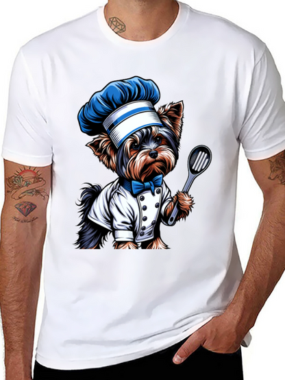 Dog Chef T-Shirt - Cute Cartoon Design