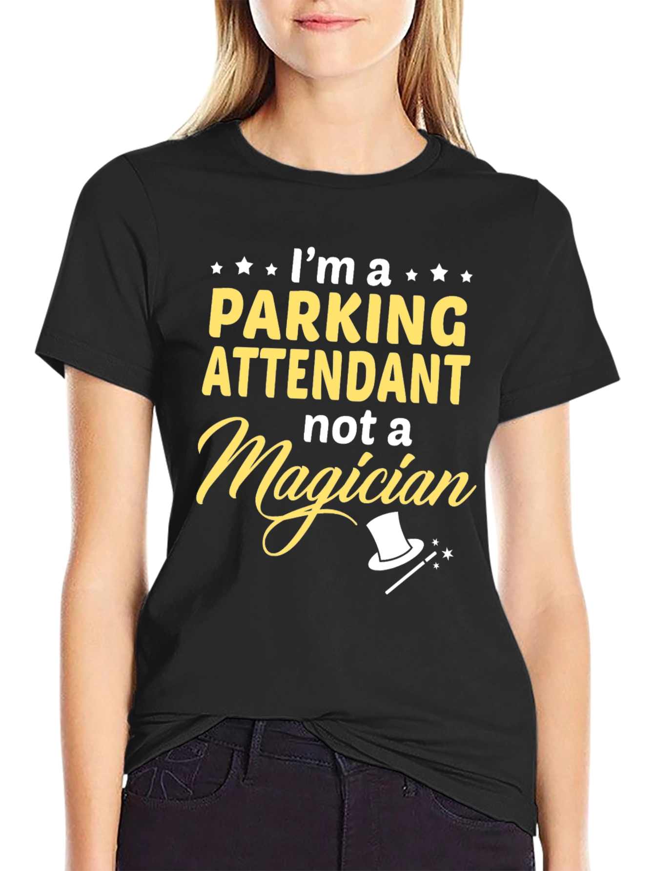 Parking Attendant T-Shirt - Not a Magician Funny Tee