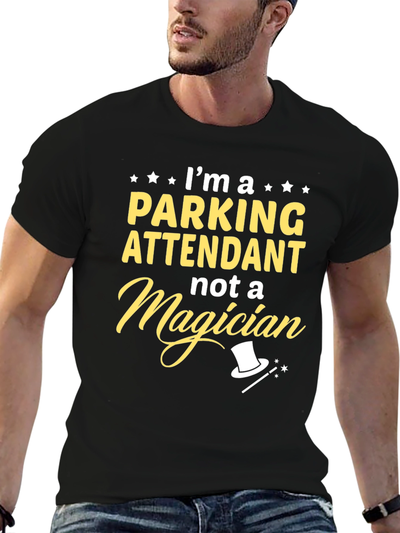 Parking Attendant T-Shirt - Not a Magician Funny Tee