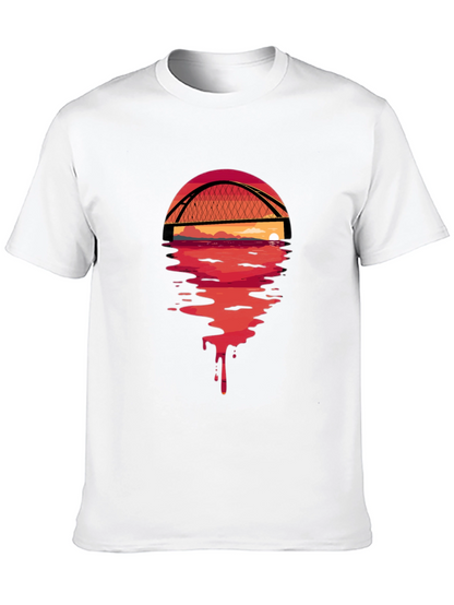 Sunset Bridge Graphic Tee - Black